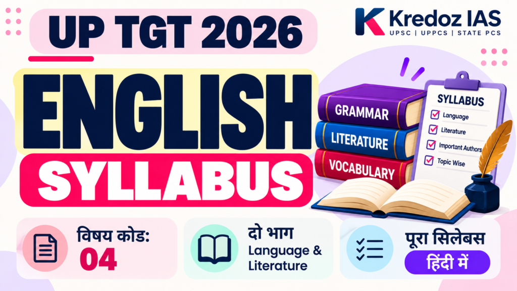 UP TGT English Syllabus 2026