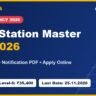 RRB Station Master Recruitment 2026